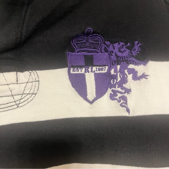 Ralph Lauren Polo Shirt in Black and Cream - Picture 4 of 6